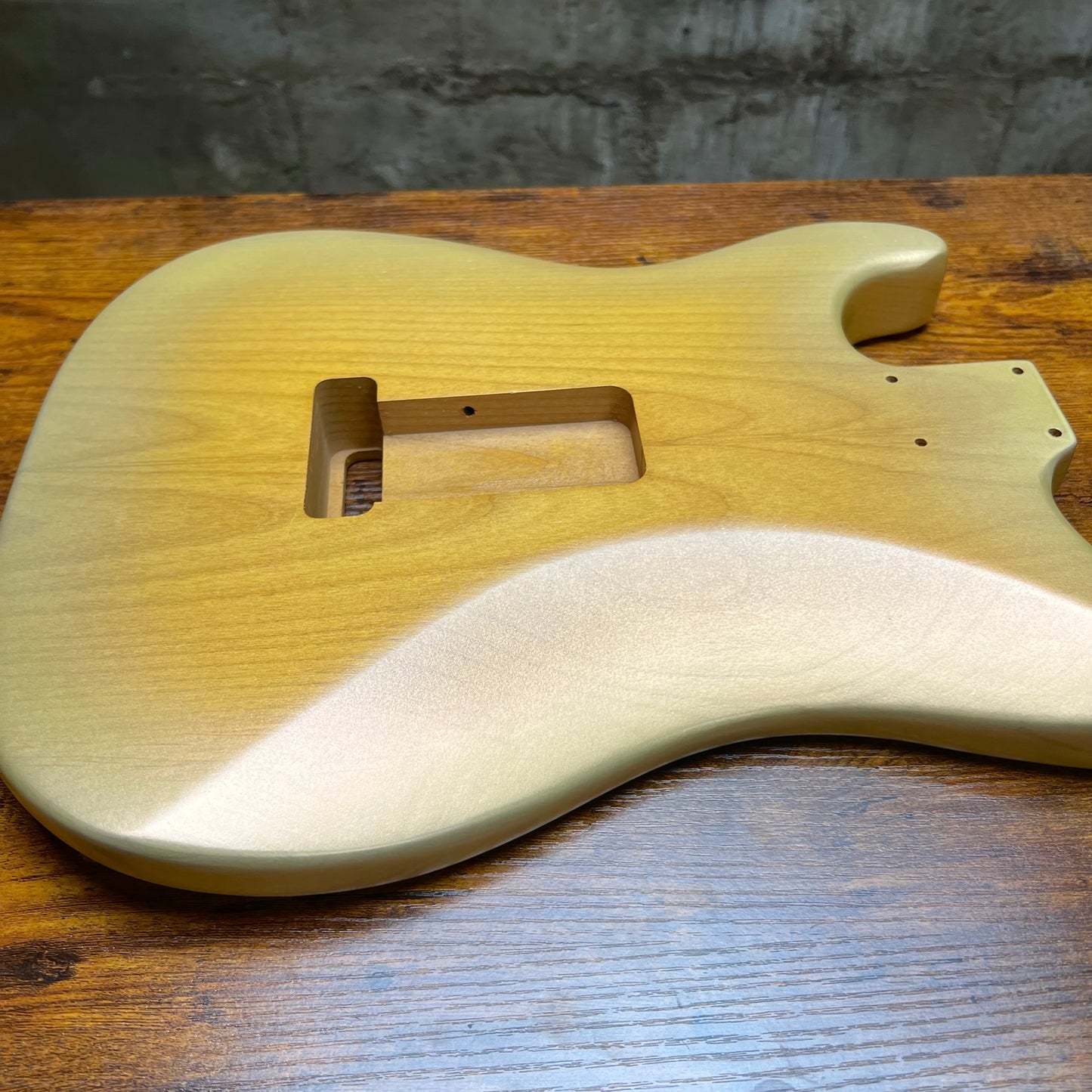 Warmtone CG 1 Piece Alder Strat Guitar Body “Desert Sand”