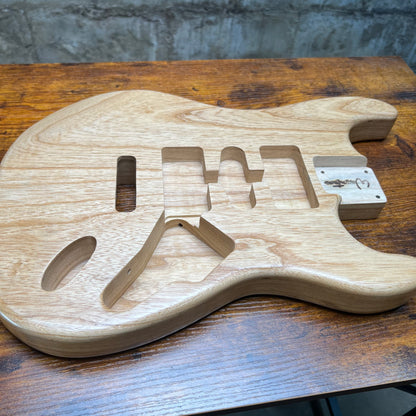 Warmtone CG St Style Guitar Body 2 Pc Swamp Ash “Natural” 4.3lbs B-Stock