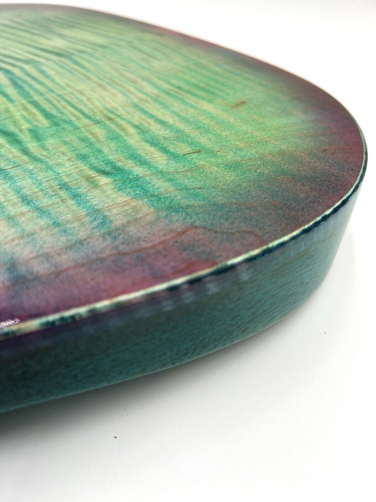 Warmtone Custom Guitars “Colorful Ocean” White Korina Back Flamed Maple