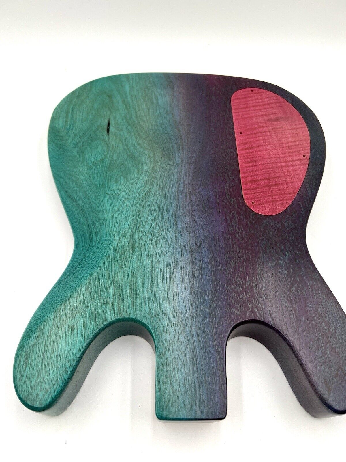 Warmtone Custom Guitars “Colorful Ocean” White Korina Back Flamed Maple