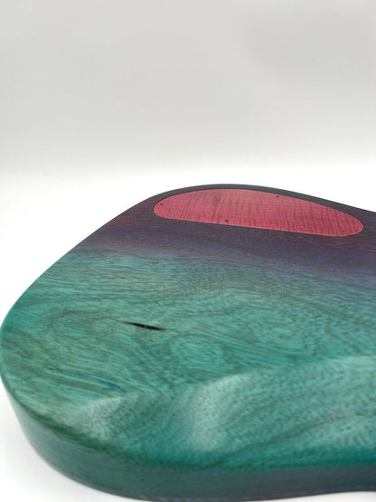 Warmtone Custom Guitars “Colorful Ocean” White Korina Back Flamed Maple