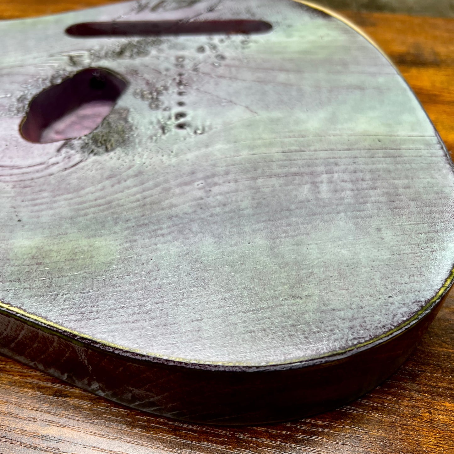 Warmtone Custom Guitars Relic HS Tele Style Guitar Body “Hulk” Nitro