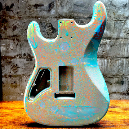 Warmtone Custom Guitars Strat Style Guitar Body “Splatter” 4.6 lbs
