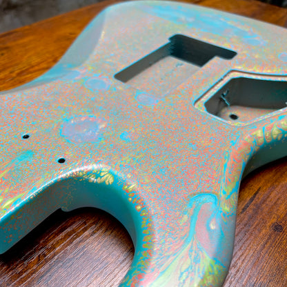 Warmtone Custom Guitars Strat Style Guitar Body “Splatter” 4.6 lbs