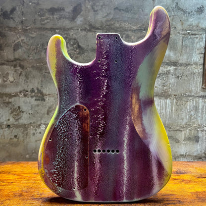 Warmtone Custom Guitars Strat Guitar Body Relic "Purple Stone” Nitro