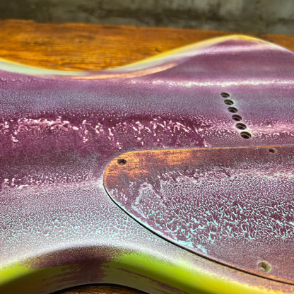 Warmtone Custom Guitars Strat Guitar Body Relic "Purple Stone” Nitro