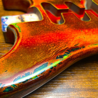Warmtone CG Strat Style Guitar Body Relic "Grand Canyon” Nitro 4.4lbs