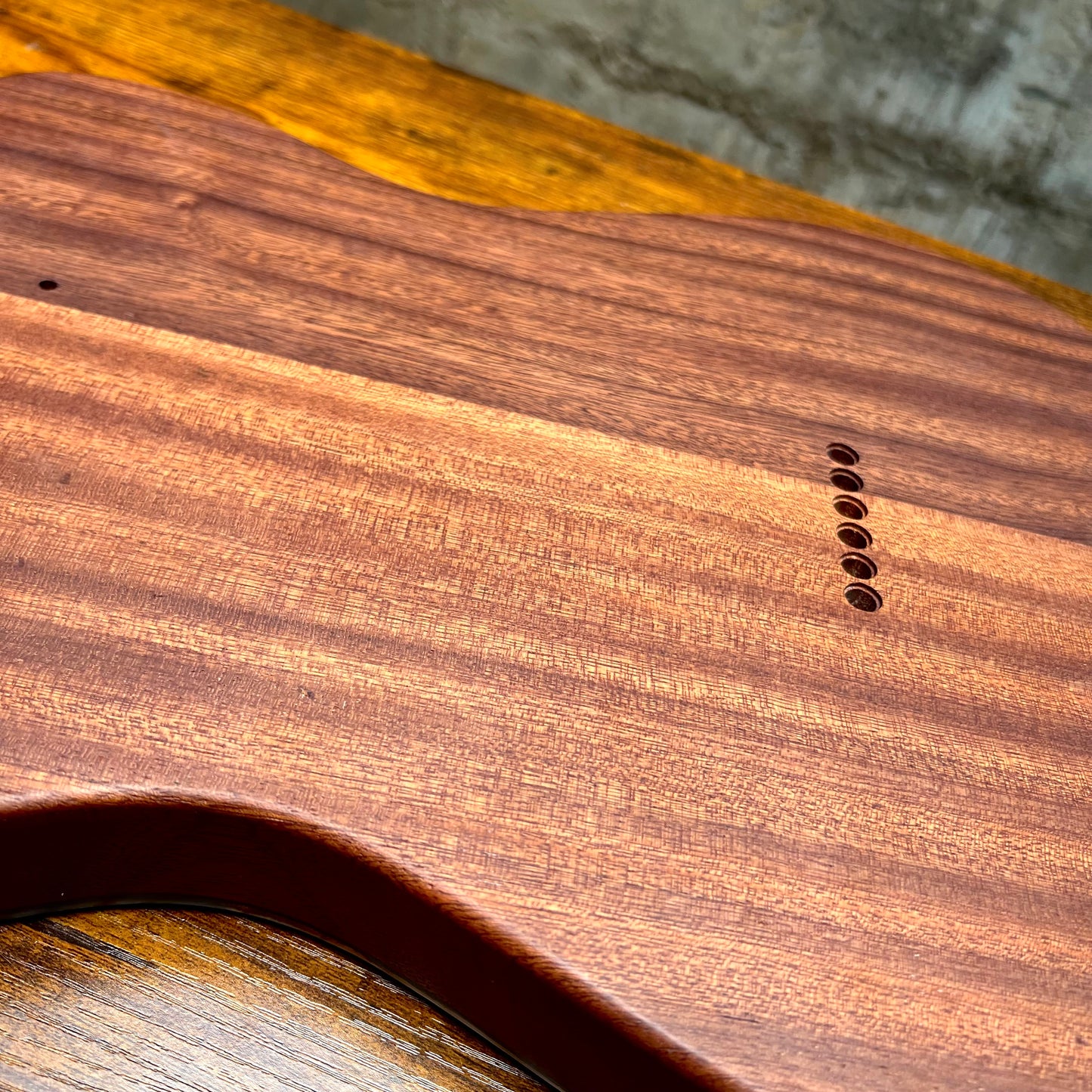 Warmtone Custom Guitars Burl Epoxy Resin Tele Body “Leopard”