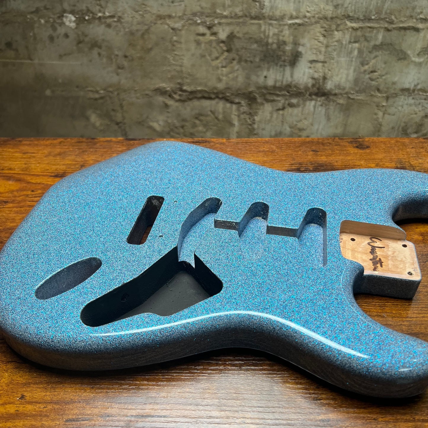 Warmtone Custom Guitars SSS Strat Guitar Body “Snow Blue”