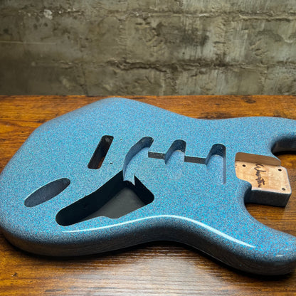 Warmtone Custom Guitars SSS Strat Guitar Body “Snow Blue”
