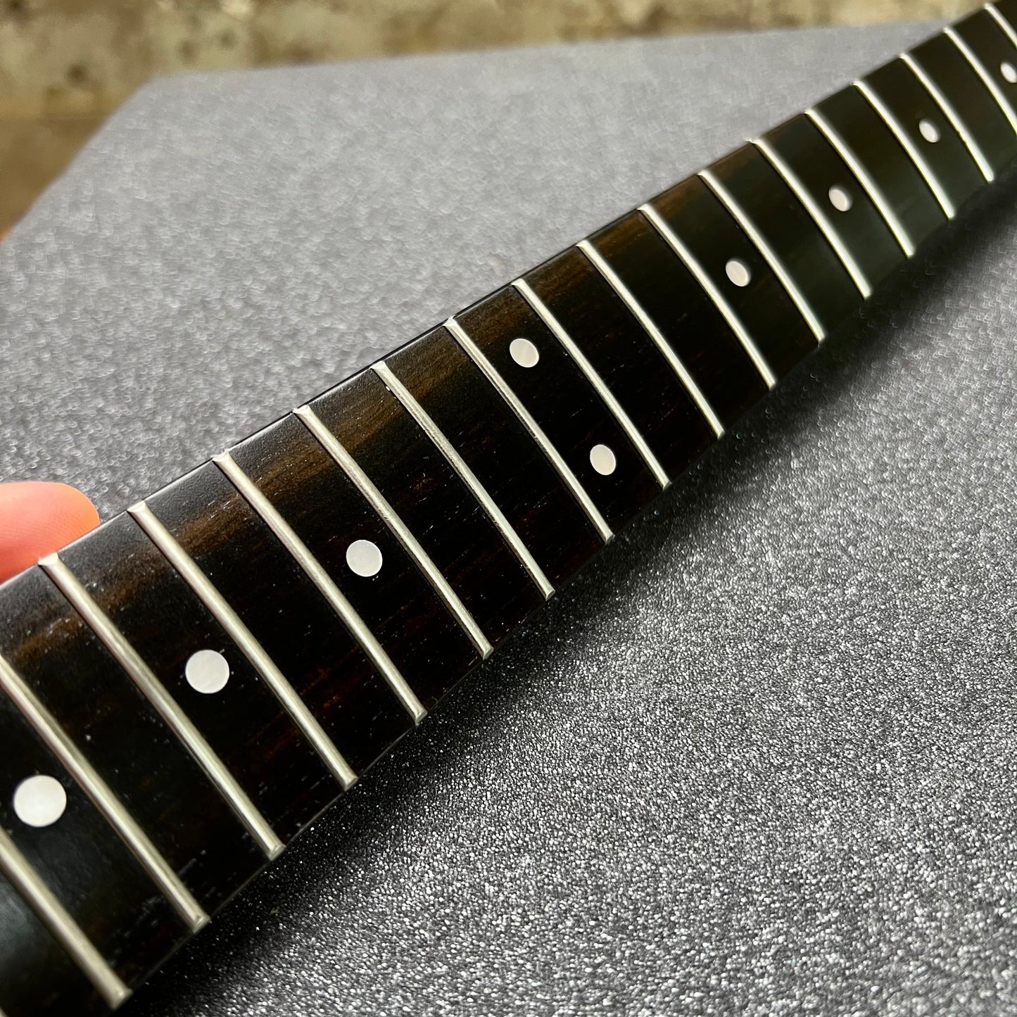 Flamed Maple St Style Neck  Ebony 9.5 Radius #40