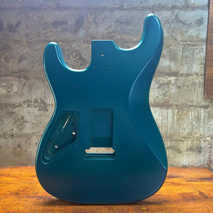 Warmtone CG HSS Strat Guitar Body “Sharp Teal” Colorshift