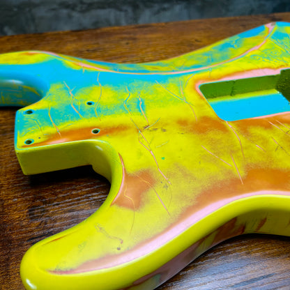 Warmtone CG Strat Style Guitar Body Relic "Surfer” Nitro 4.2lbs