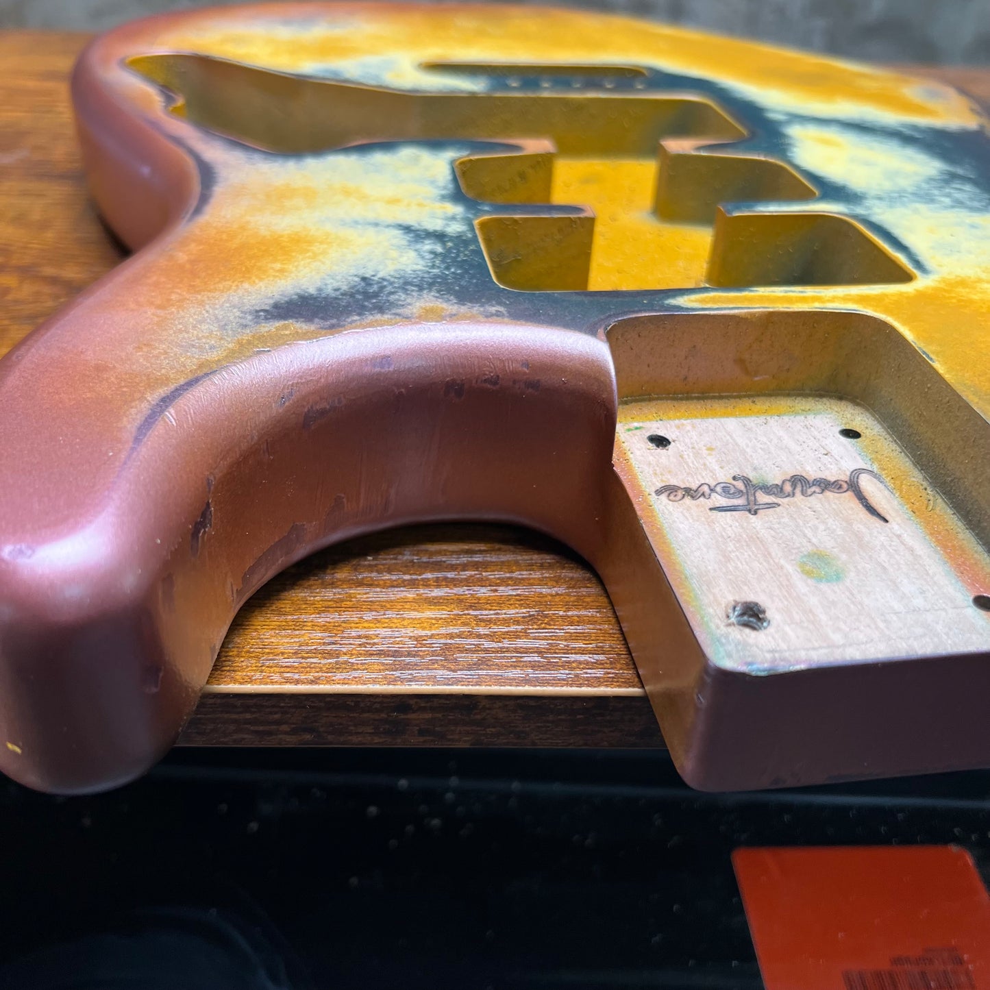 Warmtone CG HSH Strat Style Guitar Body Relic "Stormy Sky” Nitro 4.3lbs