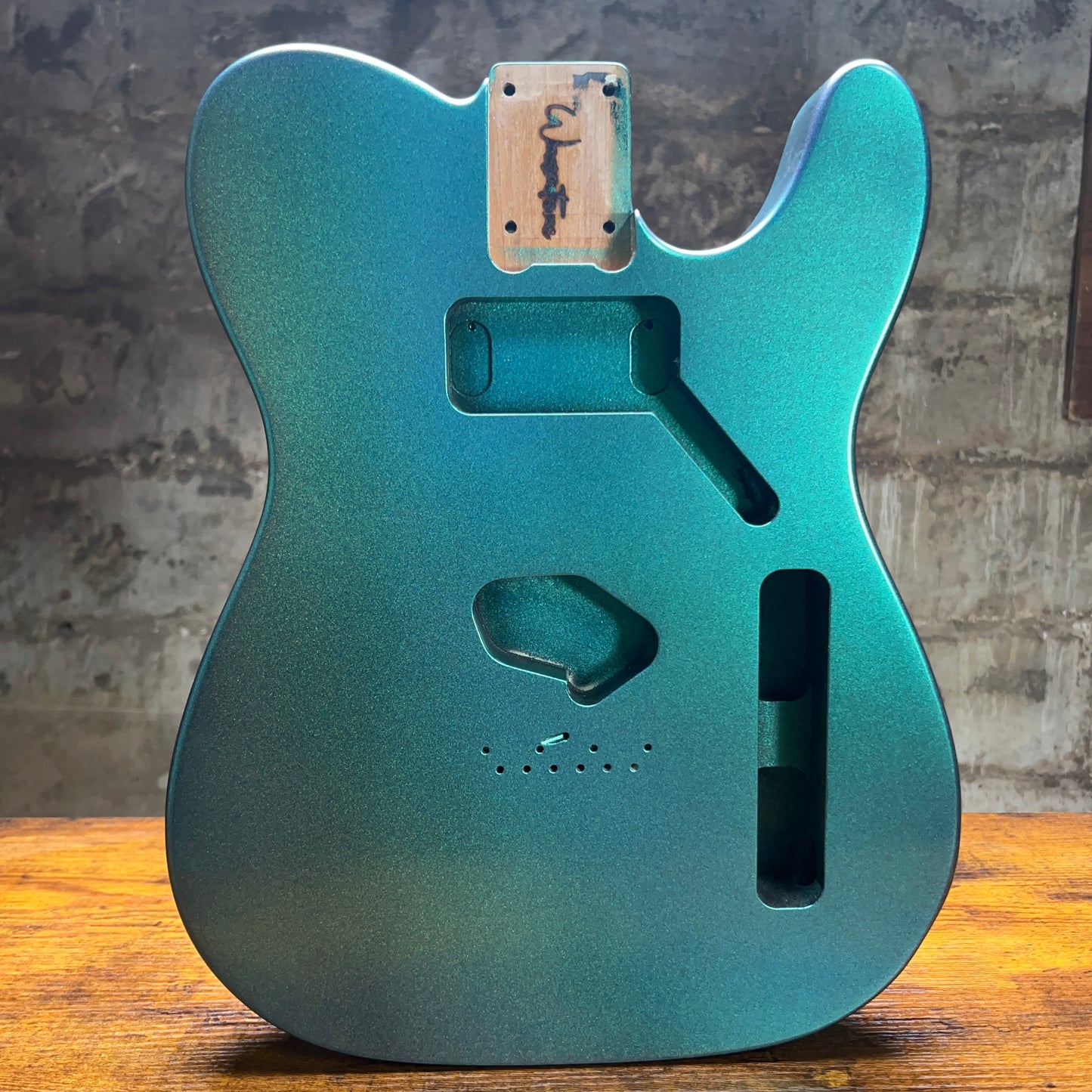 Warmtone Custom Guitars Tele Style Guitar Body “Metallic Color Shift” B-Stock