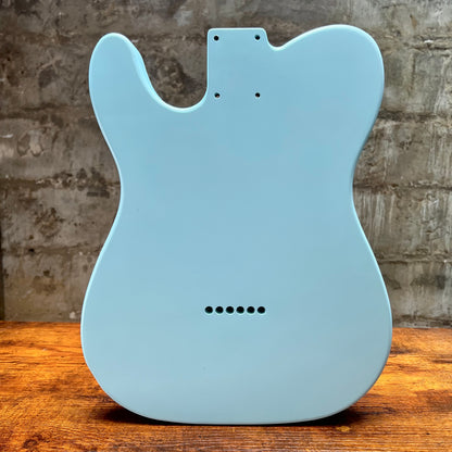 Warmtone Custom Guitars Swamp Ash Tele Guitar Body "Sonic Blue" 4lbs