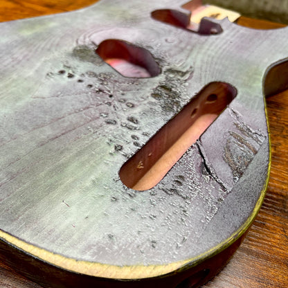 Warmtone Custom Guitars Relic HS Tele Style Guitar Body “Hulk” Nitro