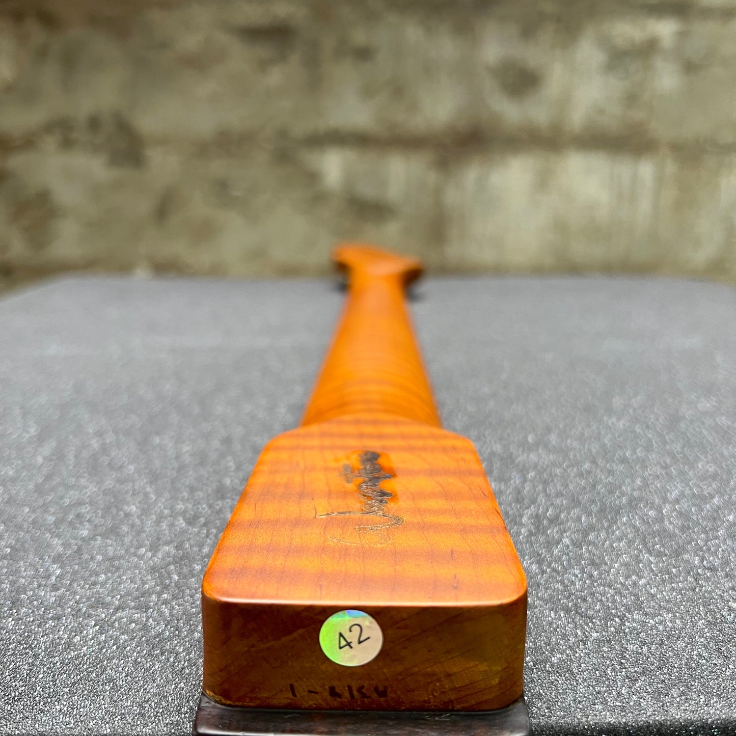 Golden Brown Roasted Flamed Maple Tele Style Neck #42