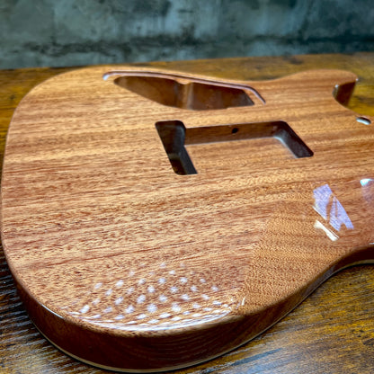 Warmtone CG Flamed Maple Telecaster Guitar Body "Caribbean Burst” #261