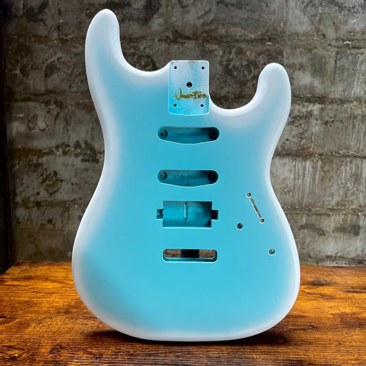 Warmtone Custom Guitars HSS Strat Guitar Body “Snow White”