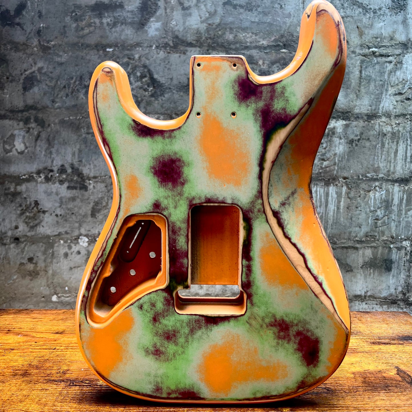 Warmtone CG Hss Strat Style Guitar Body Relic "Anger” Nitro #263