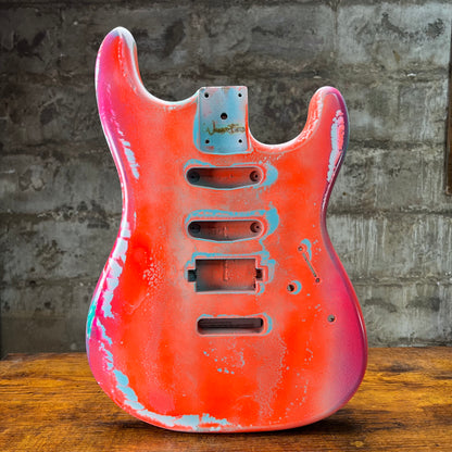 Warmtone Custom Guitars Strat Guitar Body “Bahamas Relic”