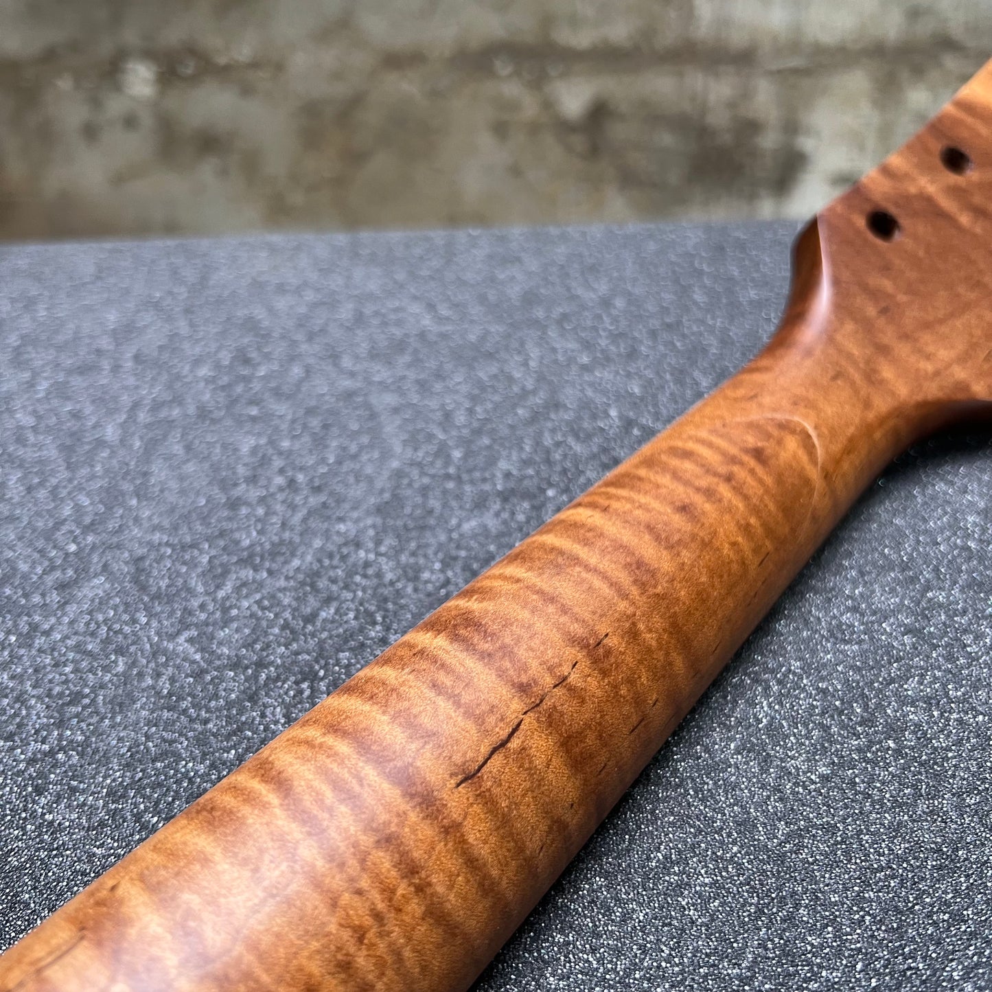 Roasted Flamed Maple 24.75 Scale length Conversion Neck #36