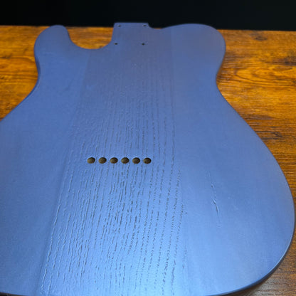 Warmtone Custom Guitars Tele Style Guitar Body “Purple to Blue" Flamed Maple