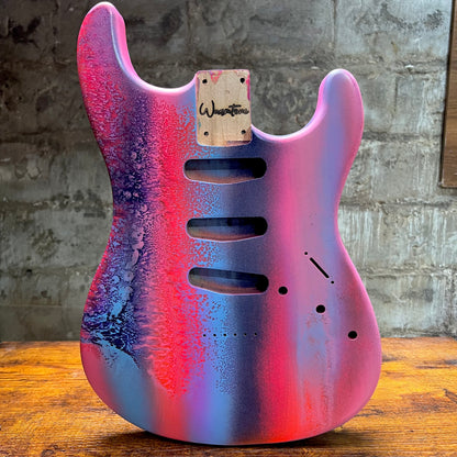 Warmtone Custom Guitars Strat Guitar Body 1 PC Alder “Fish”