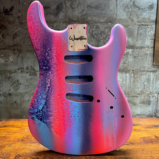 Warmtone Custom Guitars Strat Guitar Body 1 PC Alder “Fish”