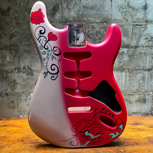 Warmtone Custom Guitars Strat Guitar Body “Modern Hendrix” 4.5 lbs