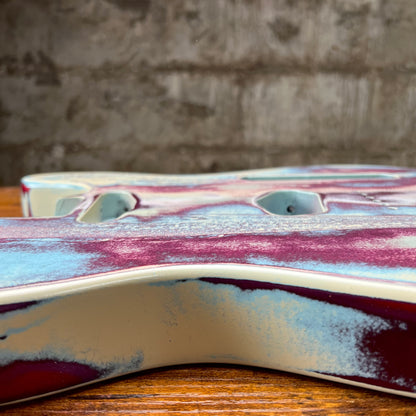 Warmtone CG Relic Tele Style Guitar Body “Lavender Frost” Nitro