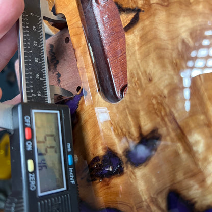 Warmtone CG Burl Epoxy Resin Tele Body “Galactic River”