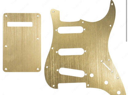 GOLD ANODIZED ALUMINUM BACK PLATE- Strat