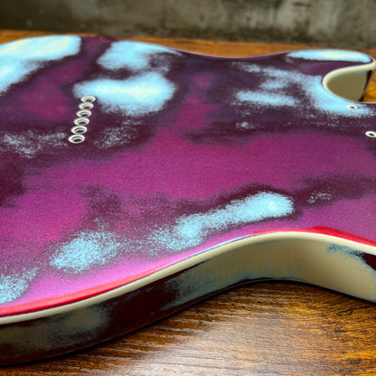 Warmtone CG Relic Tele Style Guitar Body “Lavender Frost” Nitro
