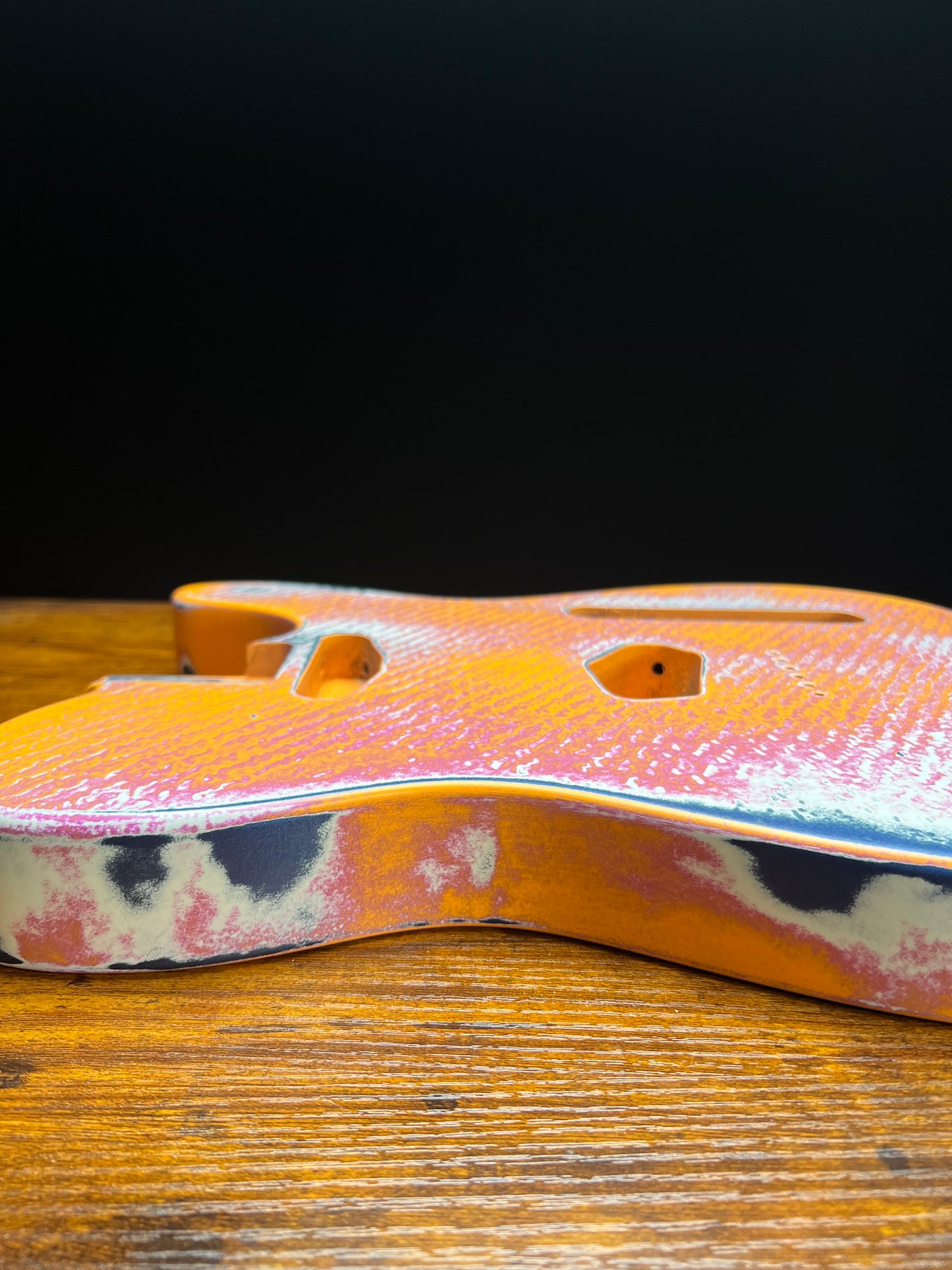 Warmtone Custom Guitars Relic Tele Style Guitar Body “Patterns” Nitro