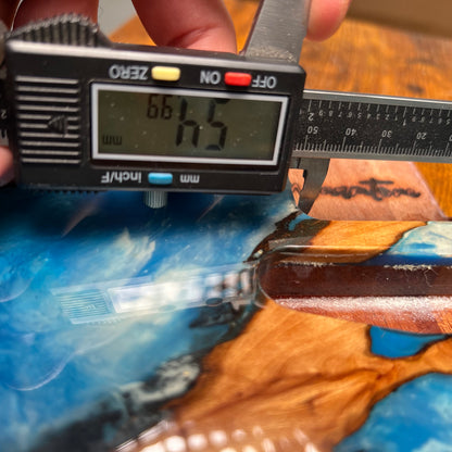 Warmtone Custom Guitars Burl Epoxy Resin Tele Body “Wood Sky”