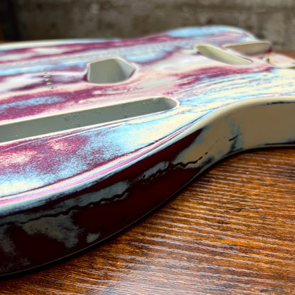 Warmtone CG Relic Tele Style Guitar Body “Lavender Frost” Nitro