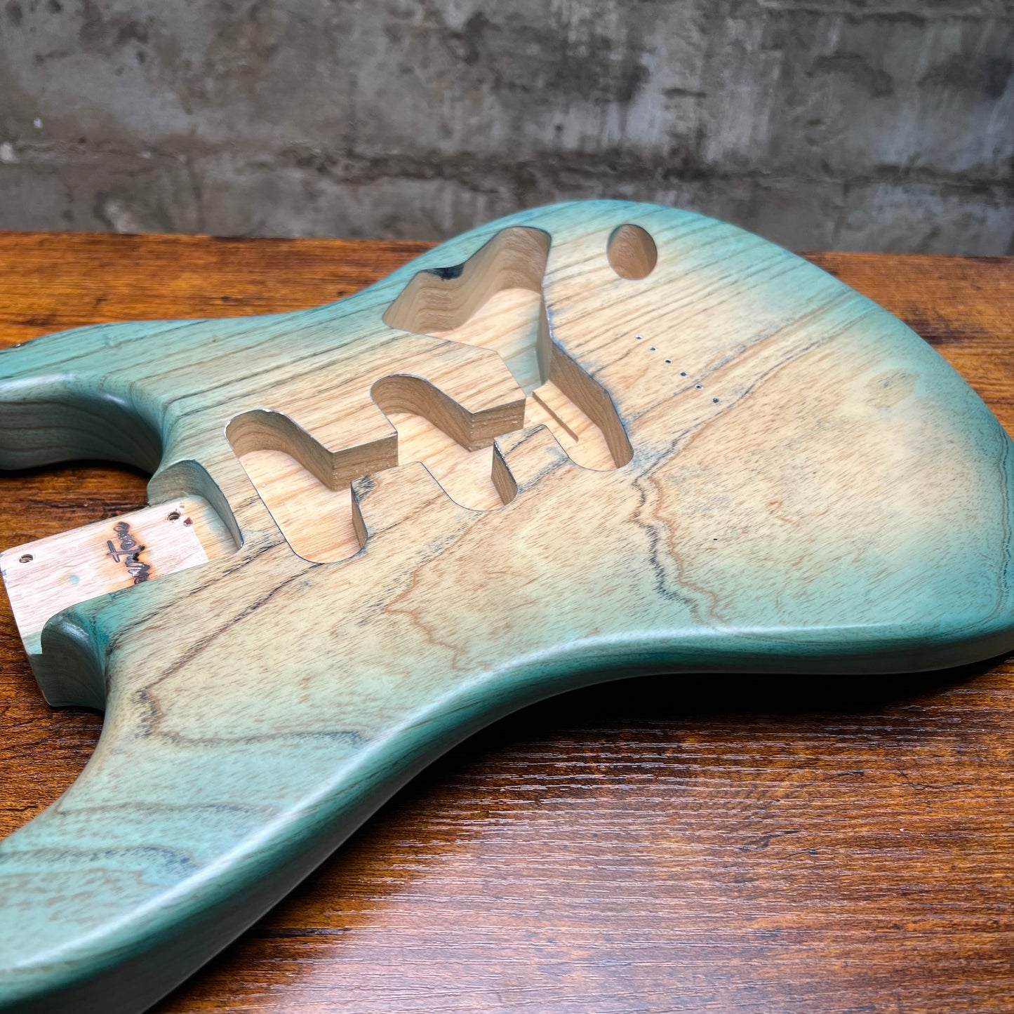 Warmtone CG St Style Guitar Body 1 Piece Swamp Ash “Turquoise” 4lbs B-Stock