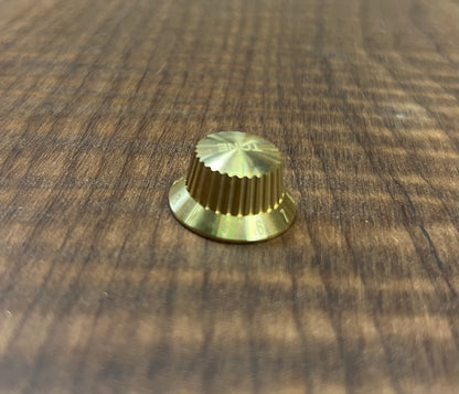 Warmtone Custom Guitars Finished Brass Strat Style Knobs Set Screw