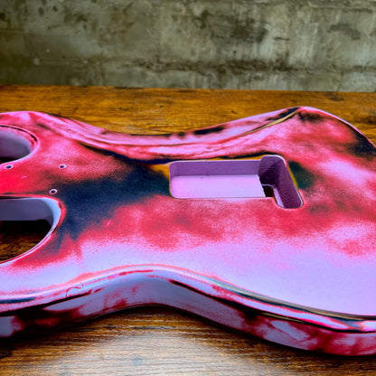 Warmtone Custom Guitars Strat Guitar Body Relic "Purple Madness”