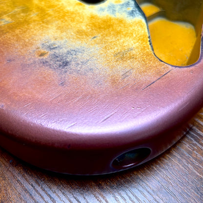 Warmtone CG HSH Strat Style Guitar Body Relic "Stormy Sky” Nitro 4.3lbs