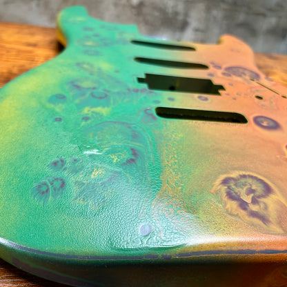 Warmtone Custom Guitars Strat Style Guitar Body “Growths” 4.6 lbs