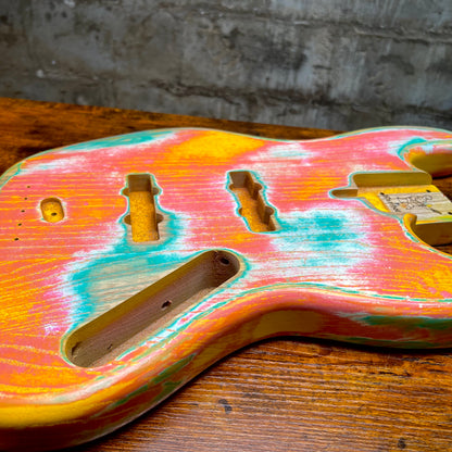 Warmoth J Bass Replacement Body Custom Paint Job Swamp Ash