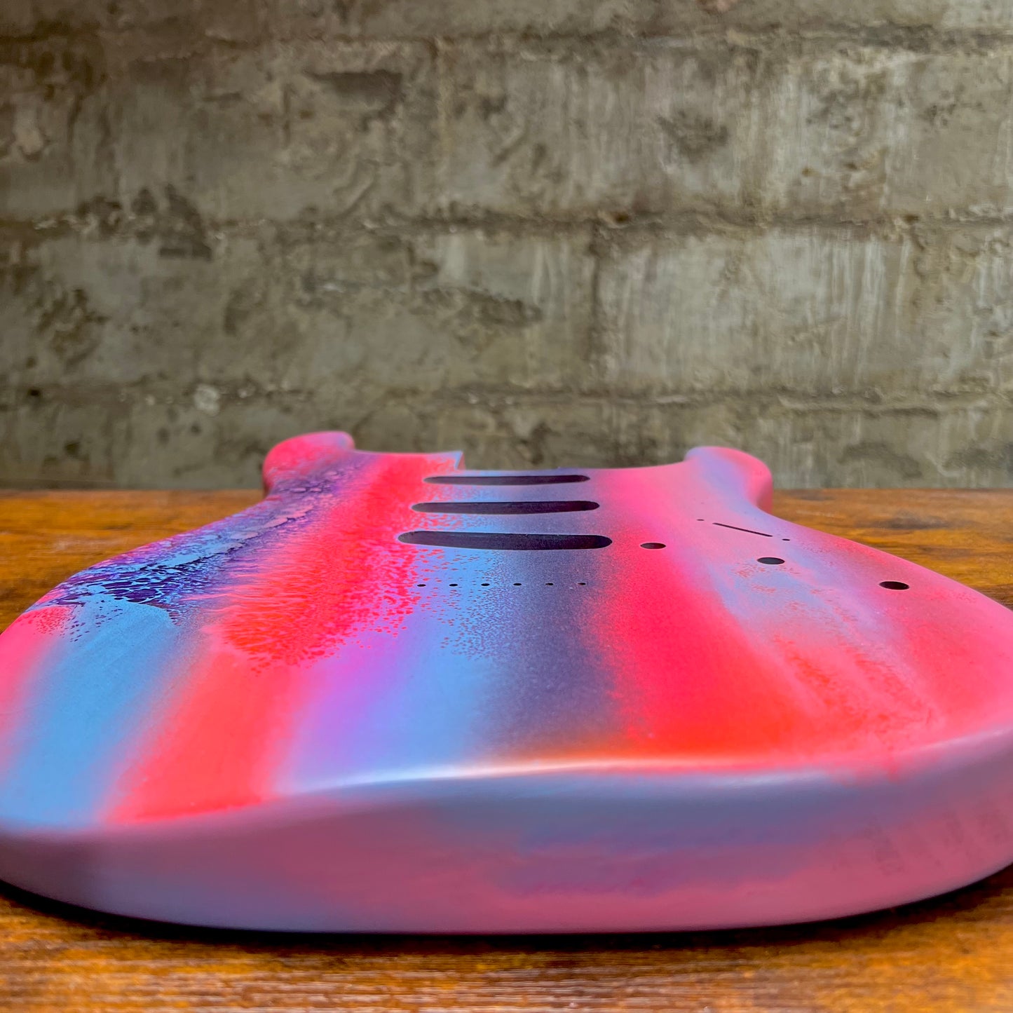 Warmtone Custom Guitars Strat Guitar Body 1 PC Alder “Fish”