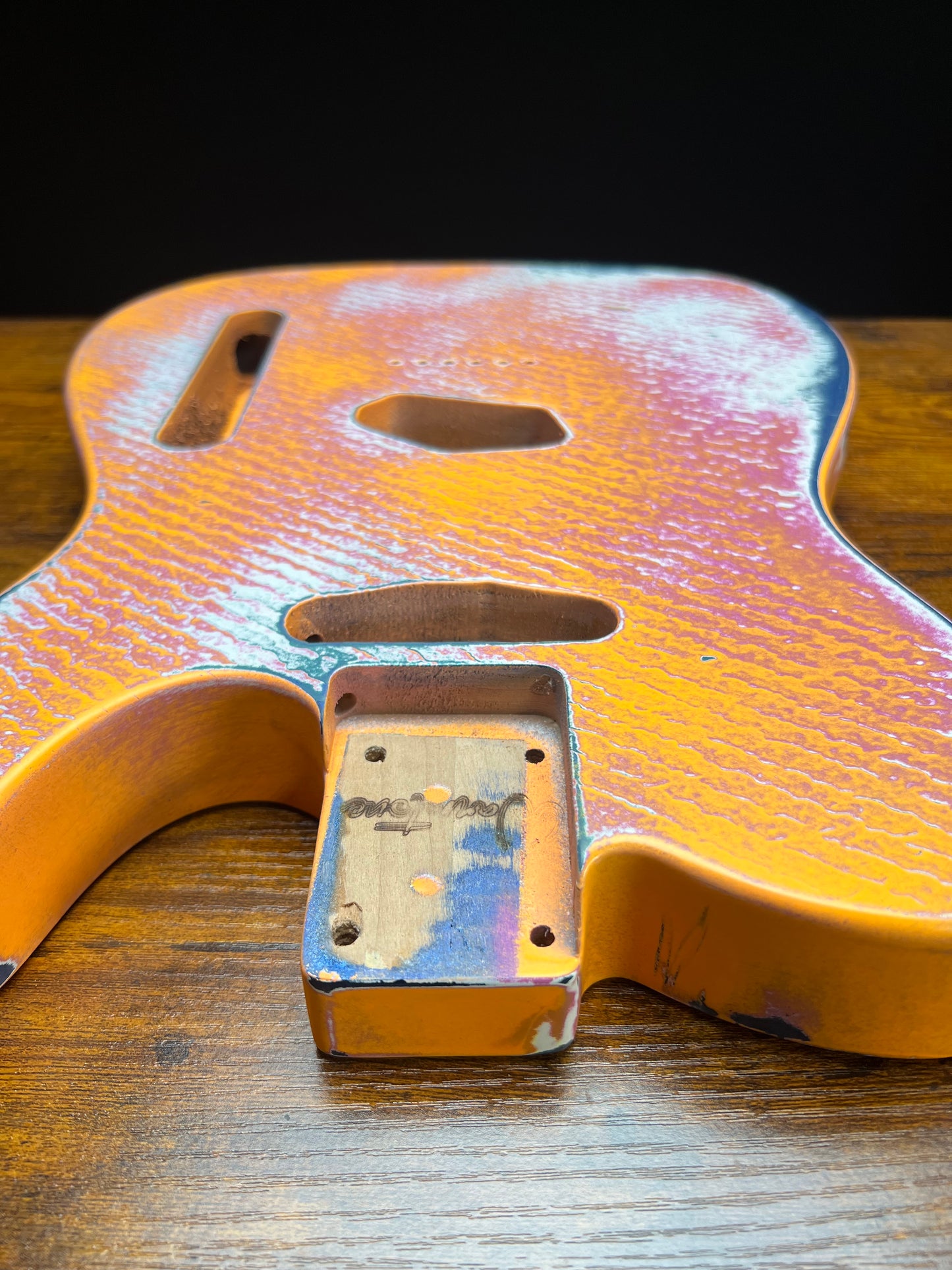 Warmtone Custom Guitars Relic Tele Style Guitar Body “Patterns” Nitro