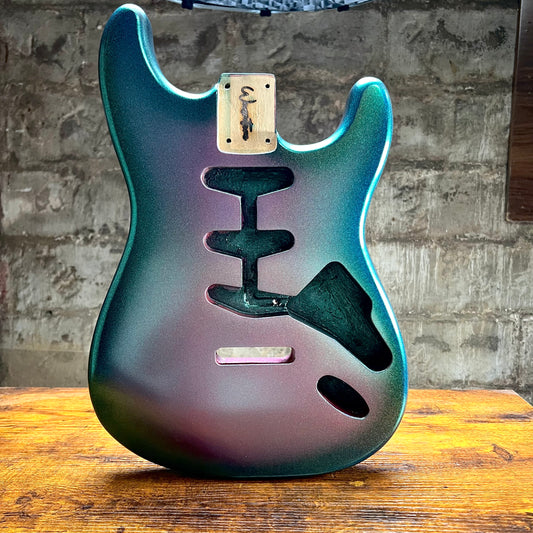 Warmtone Custom Guitars Strat Style Guitar Body “Holo Burst” 5.5 lbs