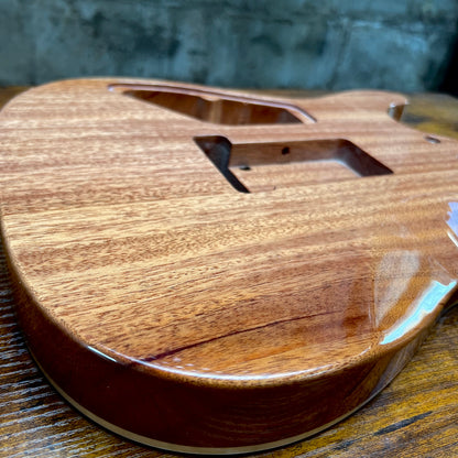 Warmtone CG Flamed Maple Telecaster Guitar Body "Caribbean Burst” #258