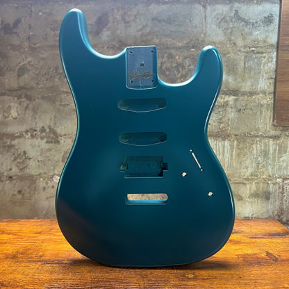 Warmtone CG HSS Strat Guitar Body “Sharp Teal” Colorshift