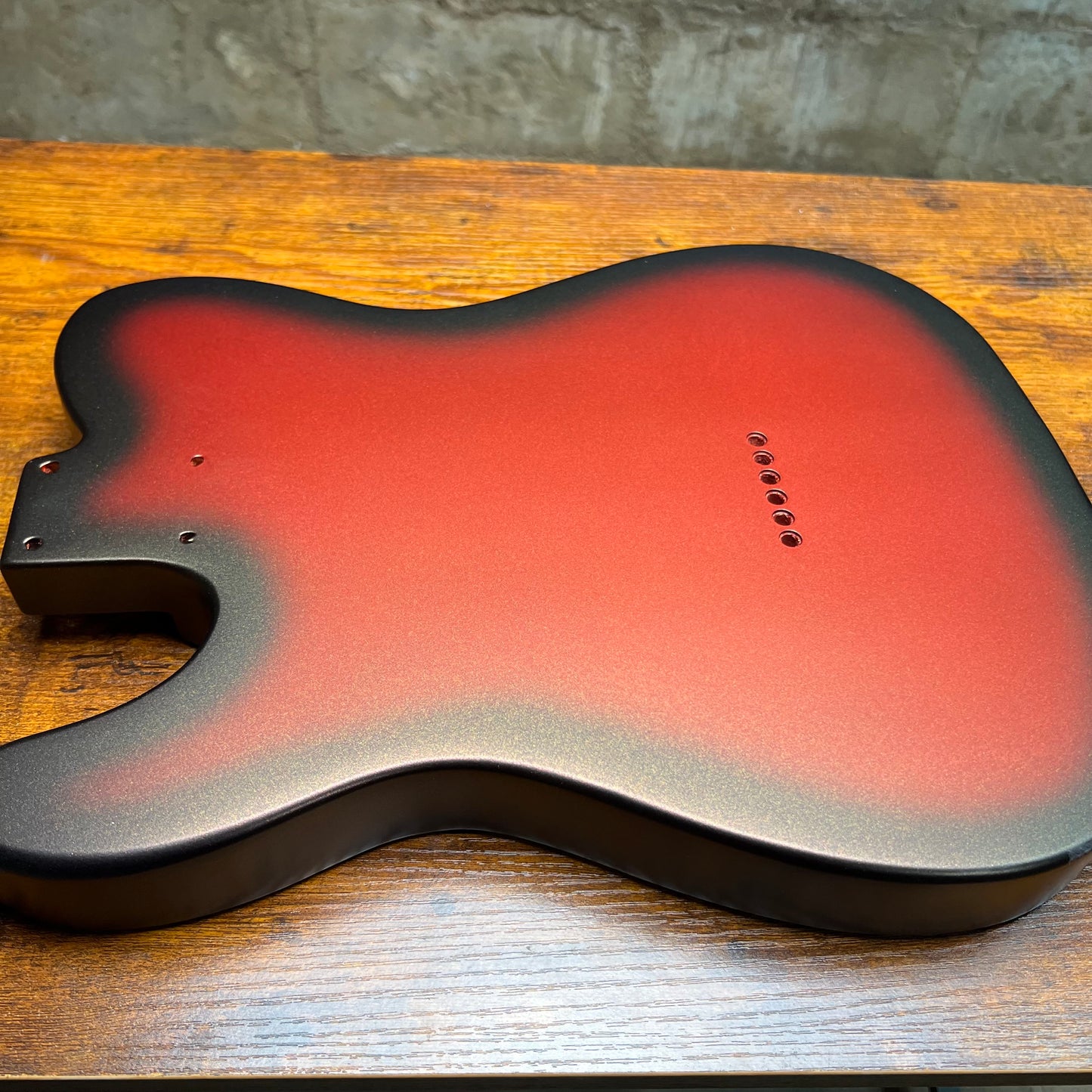 Warmtone Custom Guitars Tele Guitar Body "Royal Red” Burst 4.9lbs